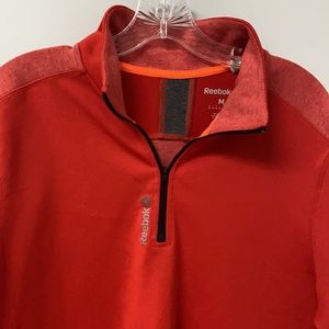 Reebok Red Sweatshirt Quarter Zip  Size M